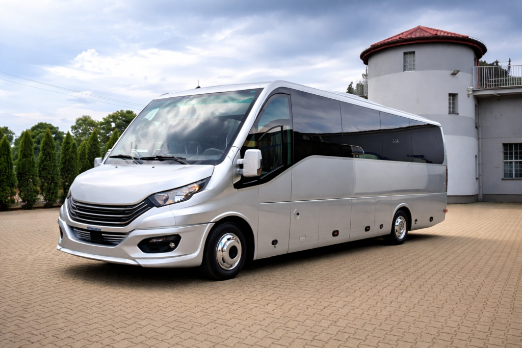Group transport planning in Europe with a coach and tour group